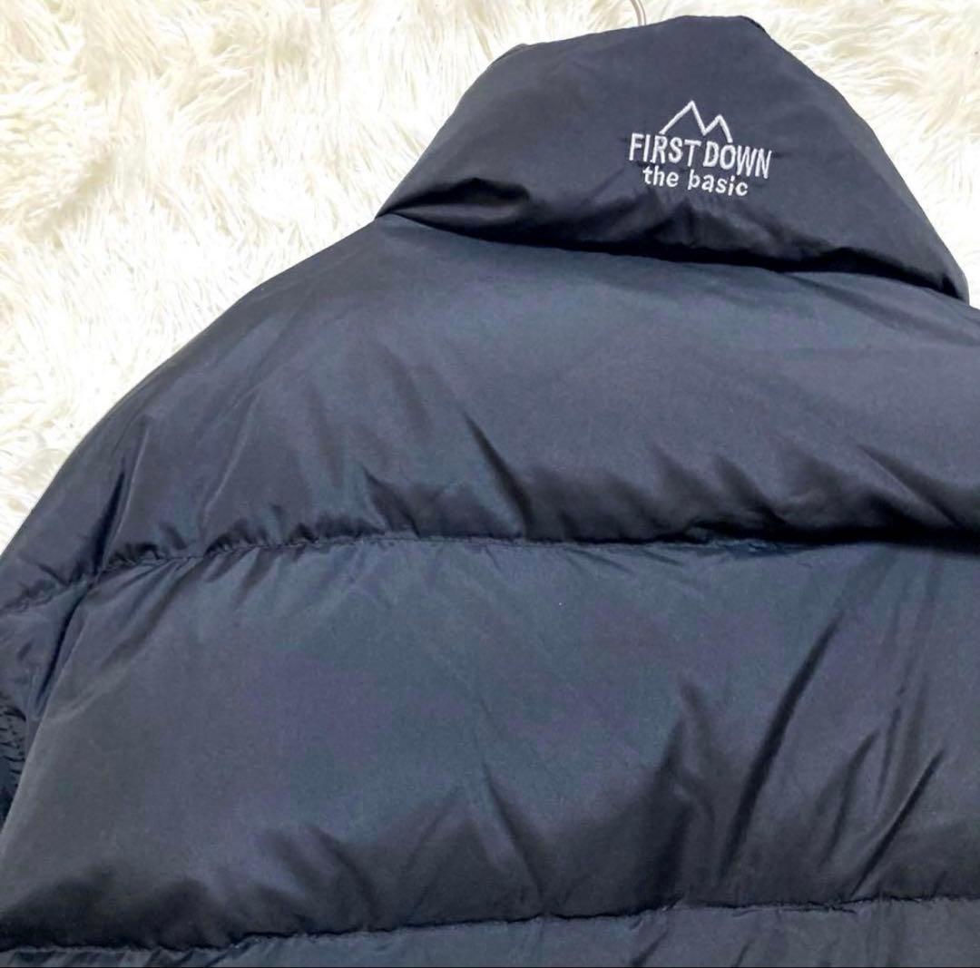 【美品】レア　FIRST DOWN リバーシブル ダウンジャケット 5L 黒