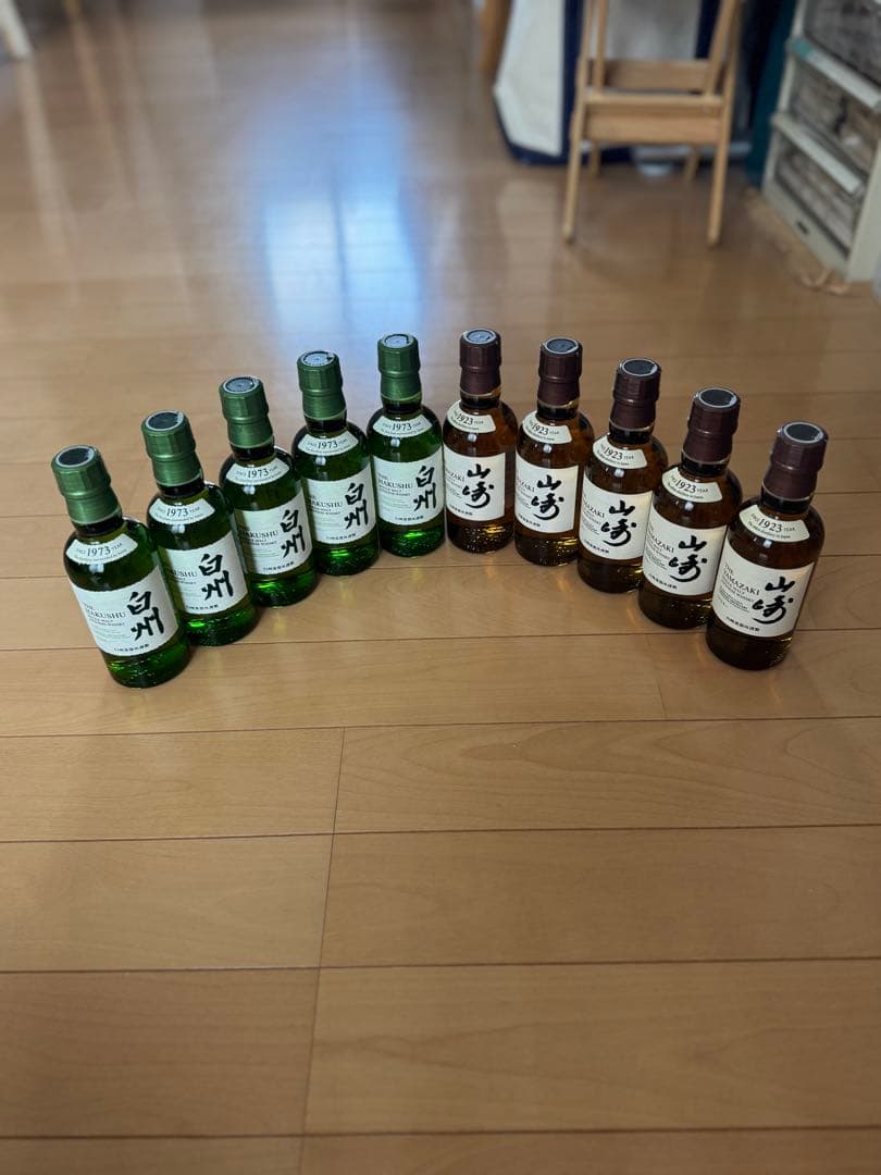 白州180ml 5本 山崎180ml 5本 おまけ白州缶　2本