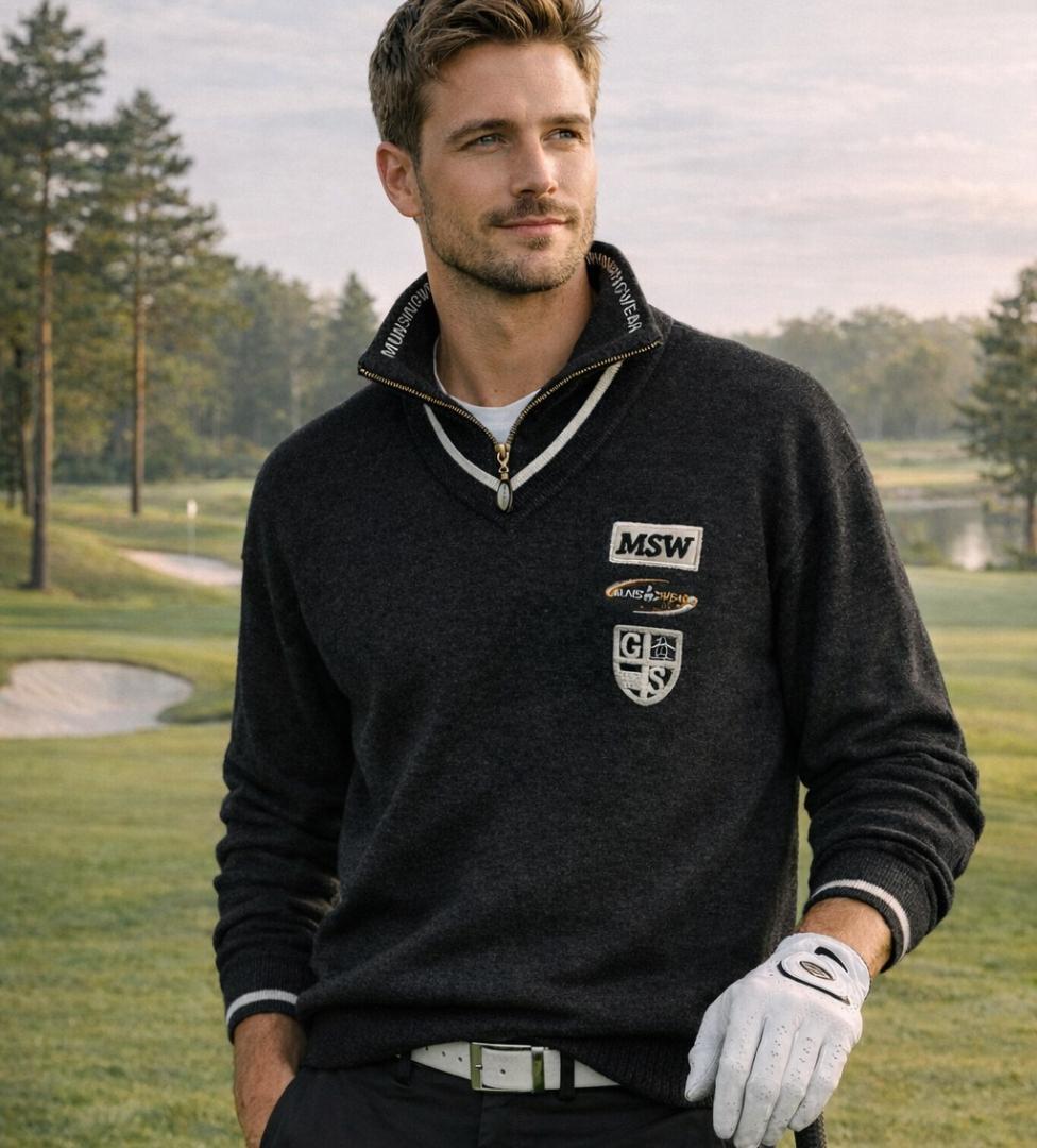 ほぼ未使用　マンシングウエア　　ライナー付き　セーター　ブルゾン　ＭＡ　防寒