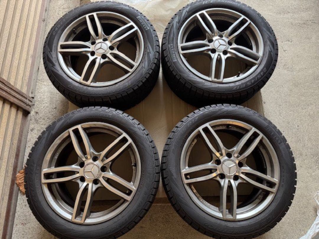 ピレリスタッドレス & SPORTECHNICアルミ4本セットW212 Eクラス