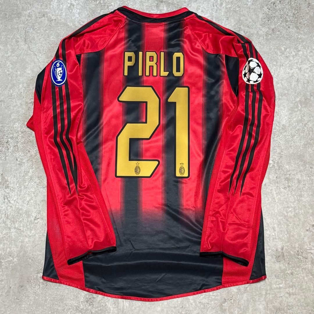 ACミラン 04/05 #21 ピルロ 長袖 ユニフォーム CL