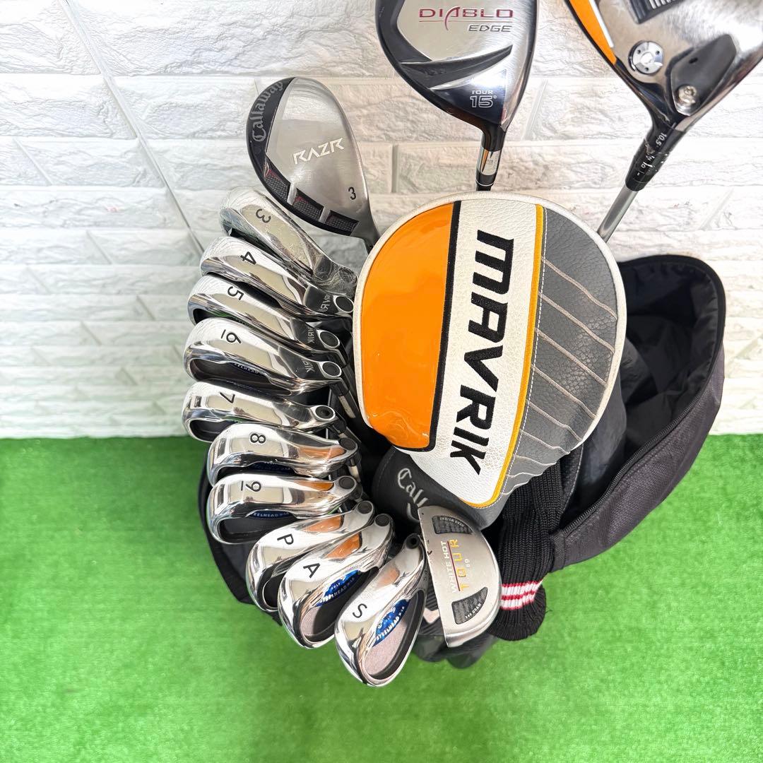 ゴルフセット　豪華　キャロウェイ　ラウンド仕様　フルセット　本格派　すぐ使える