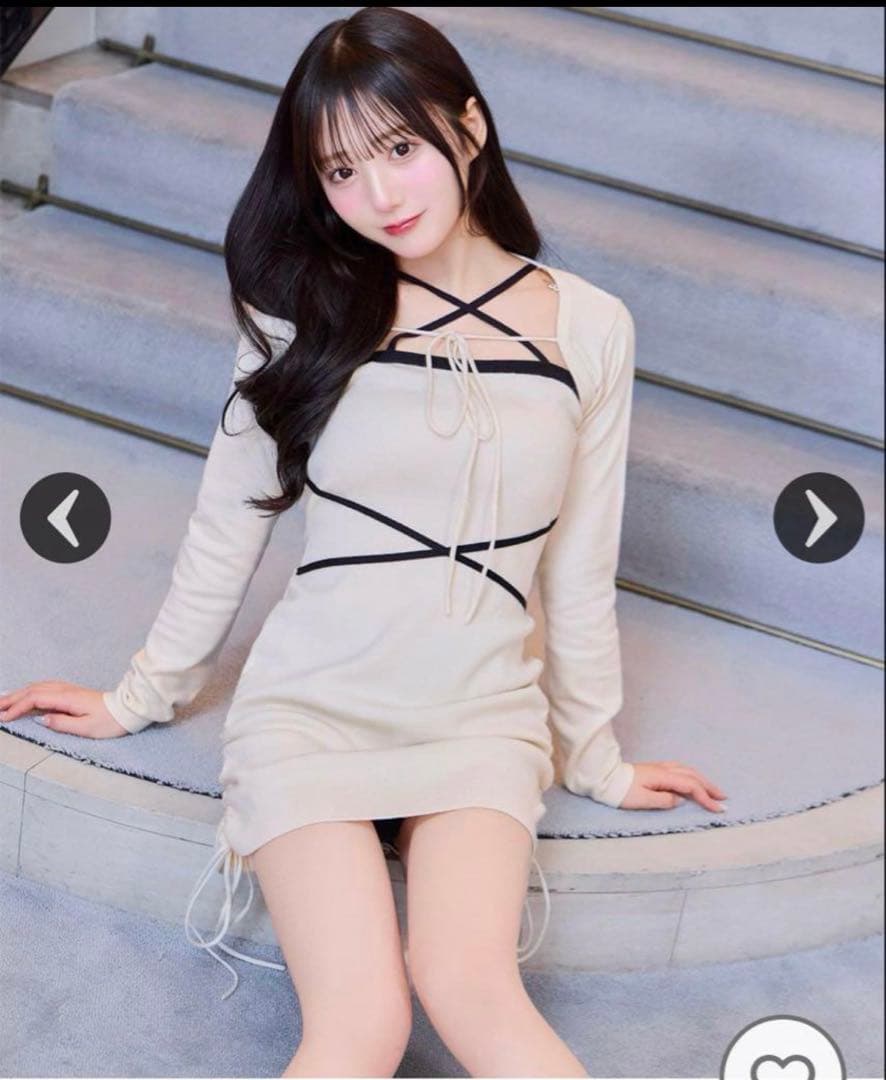 ミシェルマカロン michellMacaron クロスニットワンピースセット