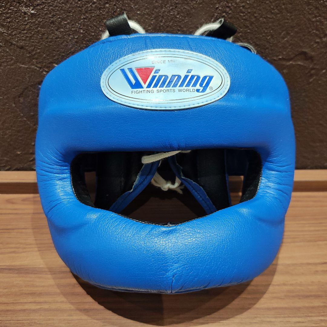 Winning ボクシングヘッドギア 青　フルフェイス　Mサイズ