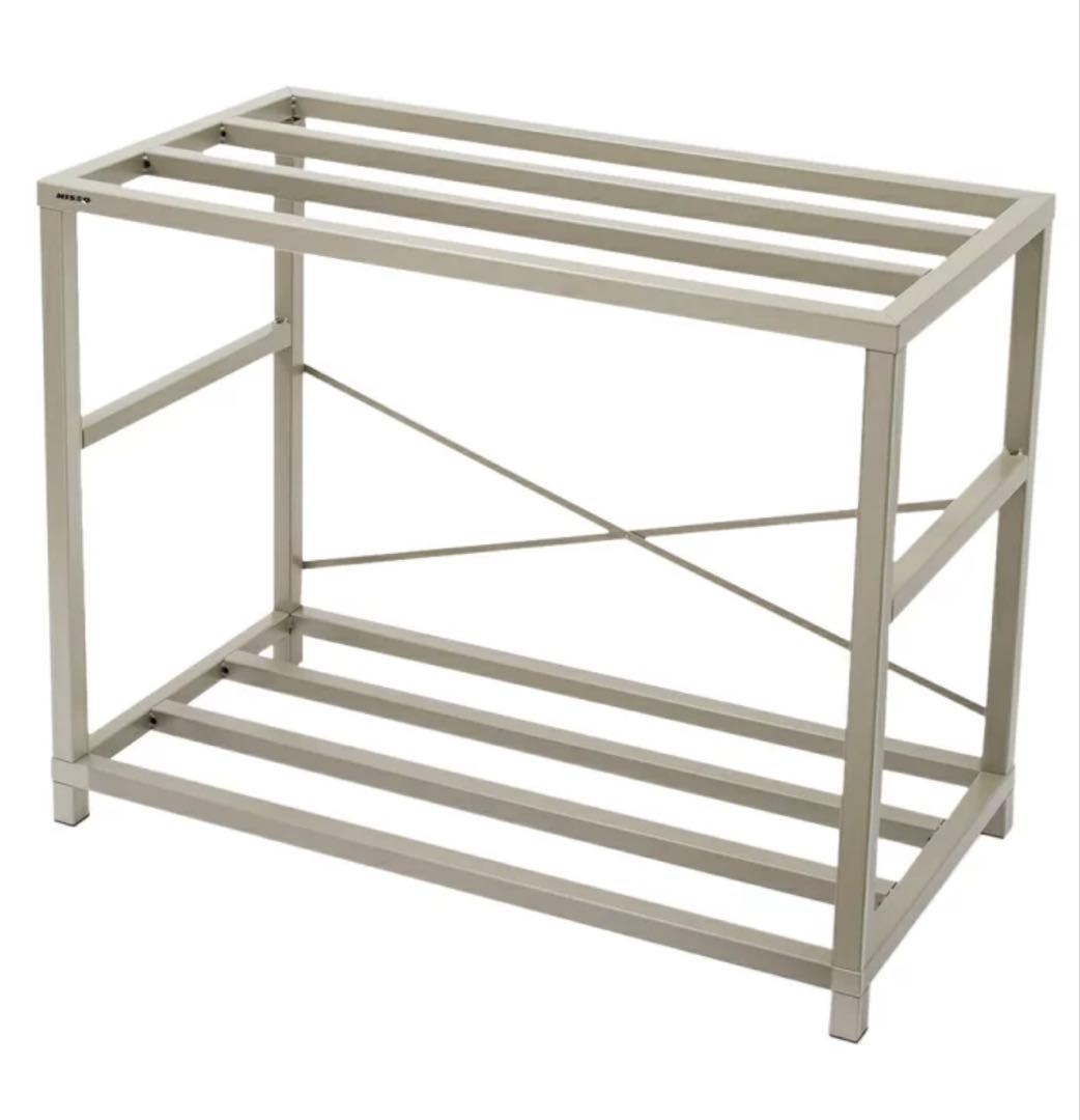 nisso ニッソー 観賞魚 90cm 水槽用組立2段台 スチールキャビネット