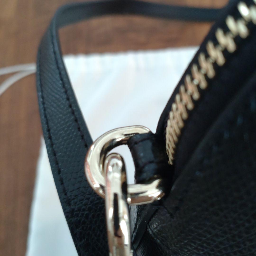 FURLA パイパー　ブラック ハンドバッグ　ショルダーつき