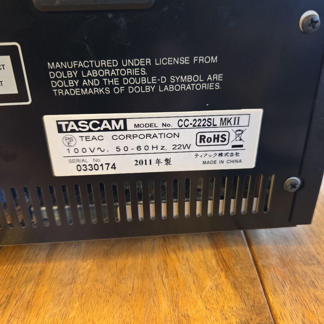 TASCAM CC-222SL MK II CD TAPE レコーダー 難あり