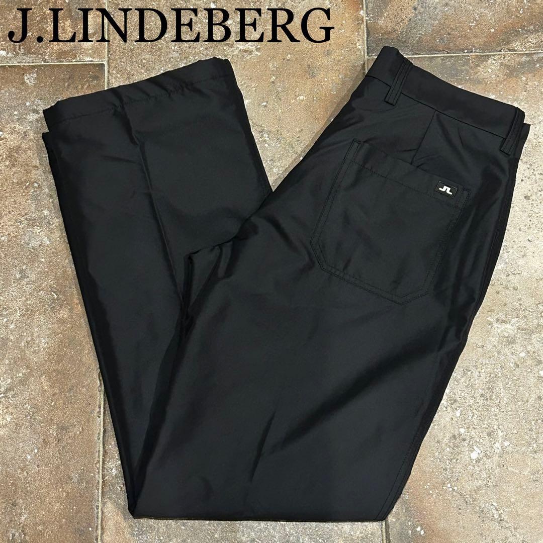 J.LINDEBERG ジェイリンドバーグ センタープレス パンツ　ブラック系