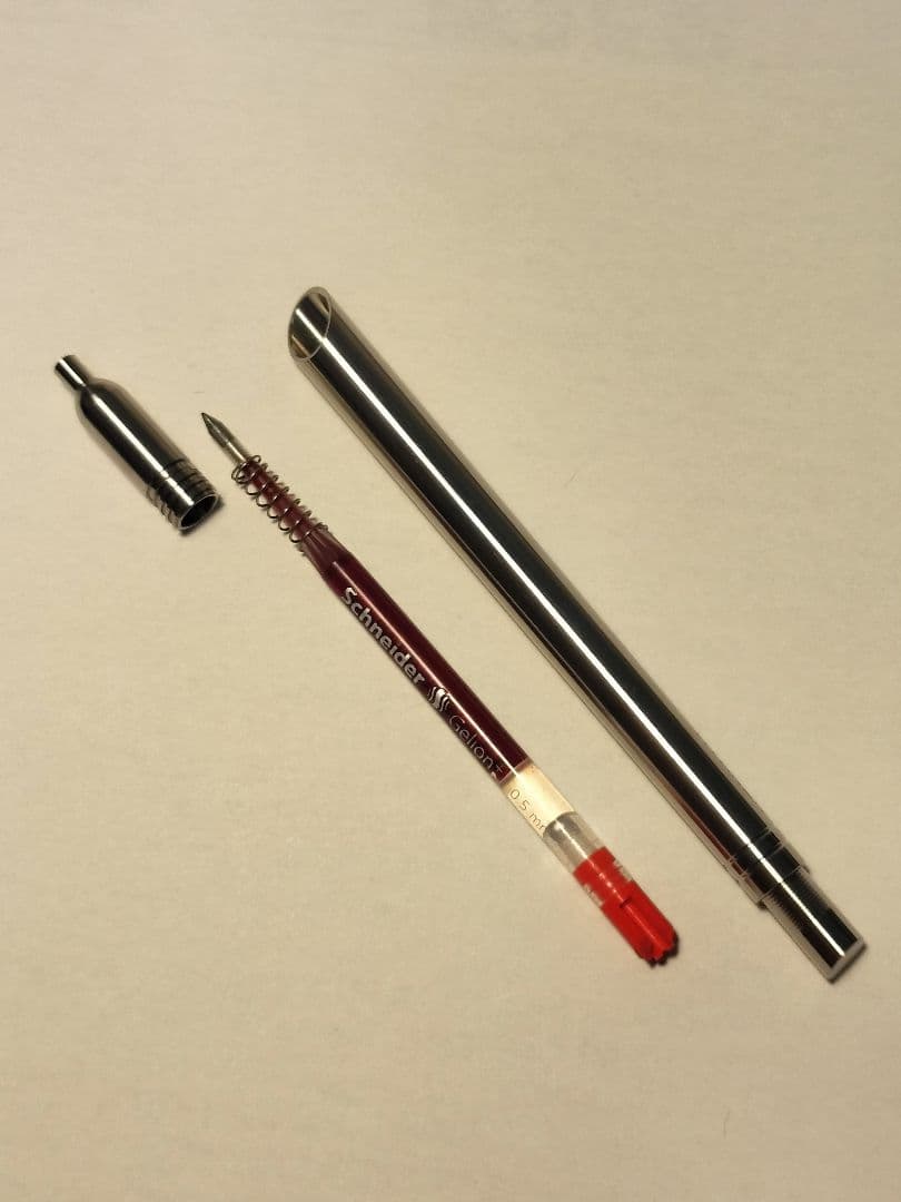 Titaner TC-4チタン製ツイスト式ボールペン