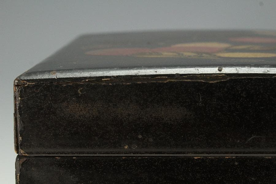 和楽器 果実 柿 蒔絵 時代 鼓箱(K-YC522)