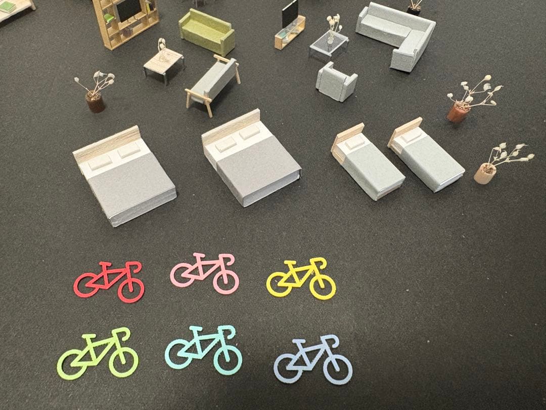 建築模型添景1/50と1/100住宅セット