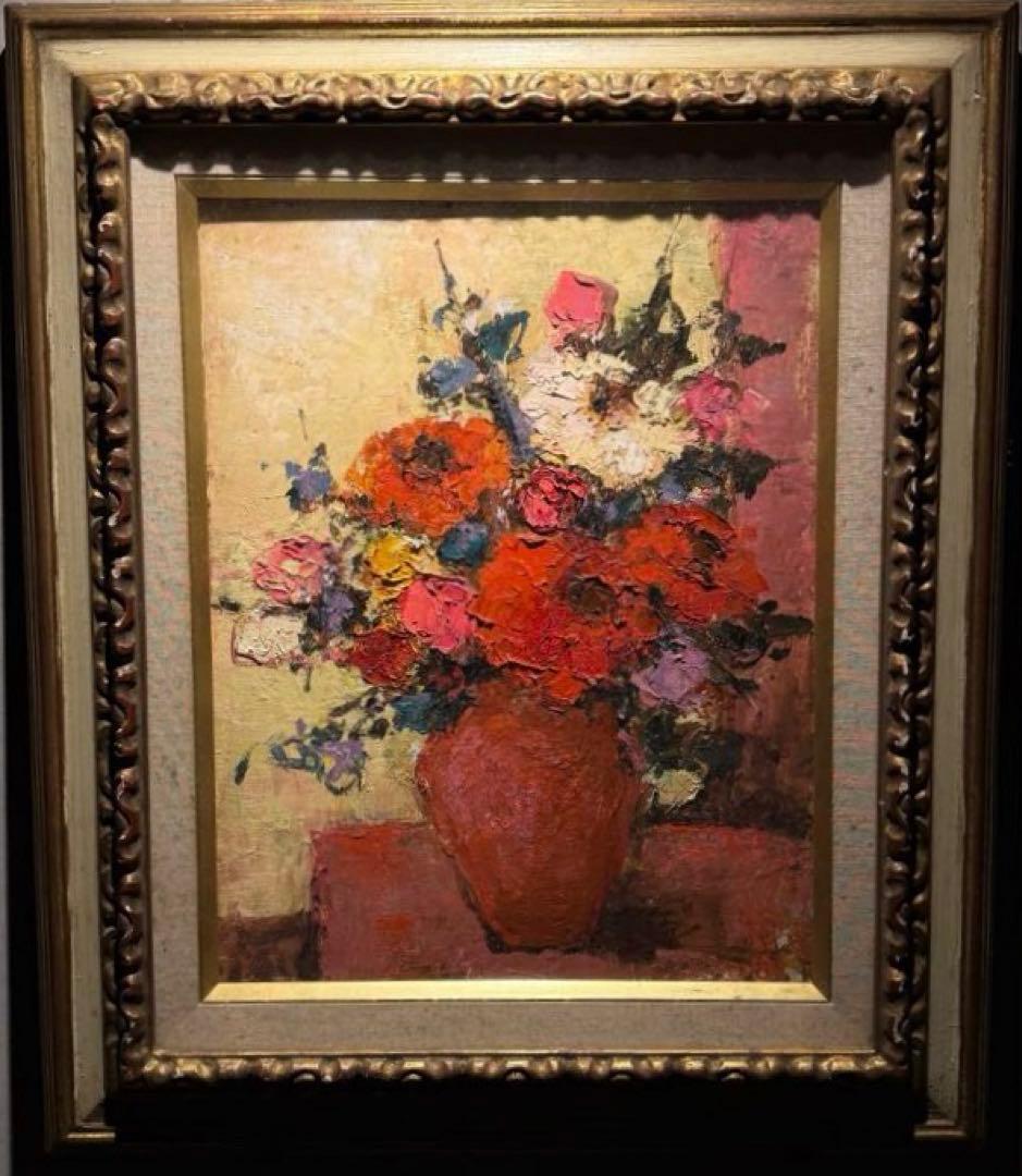 印象派　加藤啓子【花】肉筆油彩画