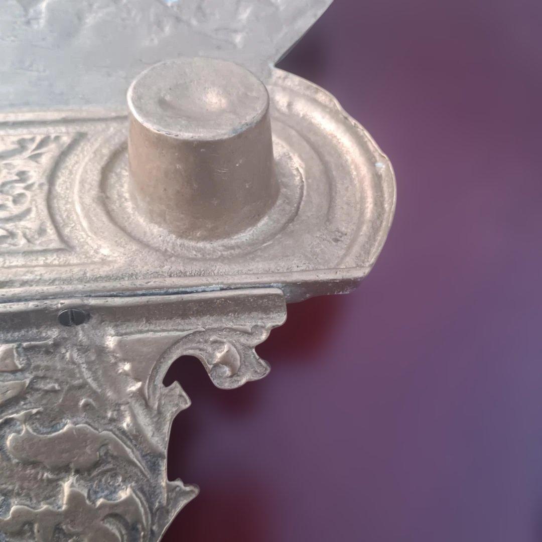 ６０９５）ヴィンテージ　鋳鉄製のインク壺