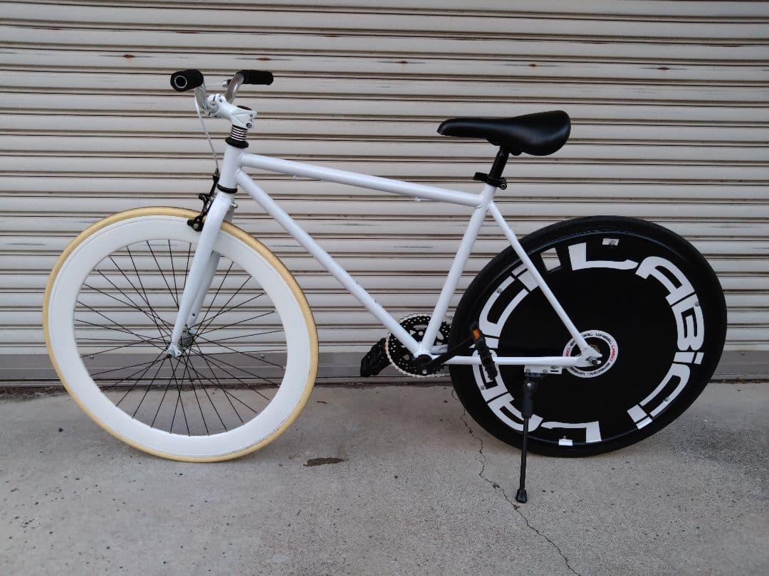 【まこやん】シングル　コースターブレーキ　ホイールカバー　ノーパンク