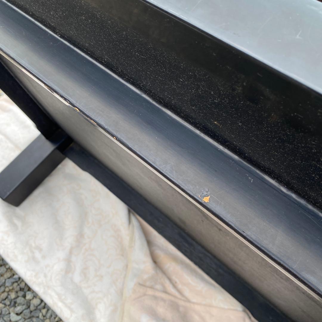 黒塗り 上品な ローテーブル 座卓 文机 書机　幅120cm