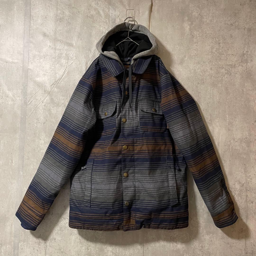 Burtonバートンスキーウェアスノーボードジャケットパーカーフード付紺ネイビー