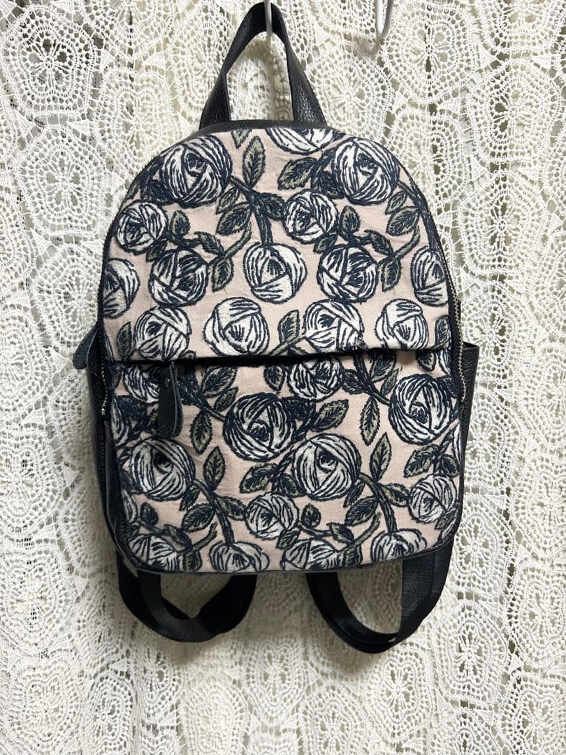 専用51010Ｂミナペルホネンハーフハンドメイド本革リュック rosy