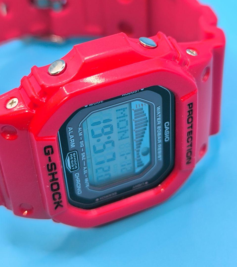 未使用に近いG-SHOCK GLX-5600 G-LIDE レッド