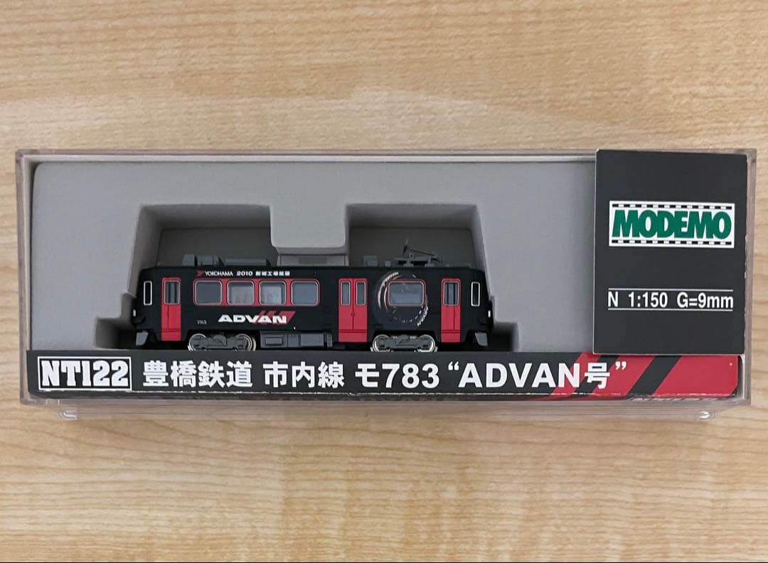Nゲージ MODEMO NT122 豊橋鉄道 市内線 モ783 ADVAN号