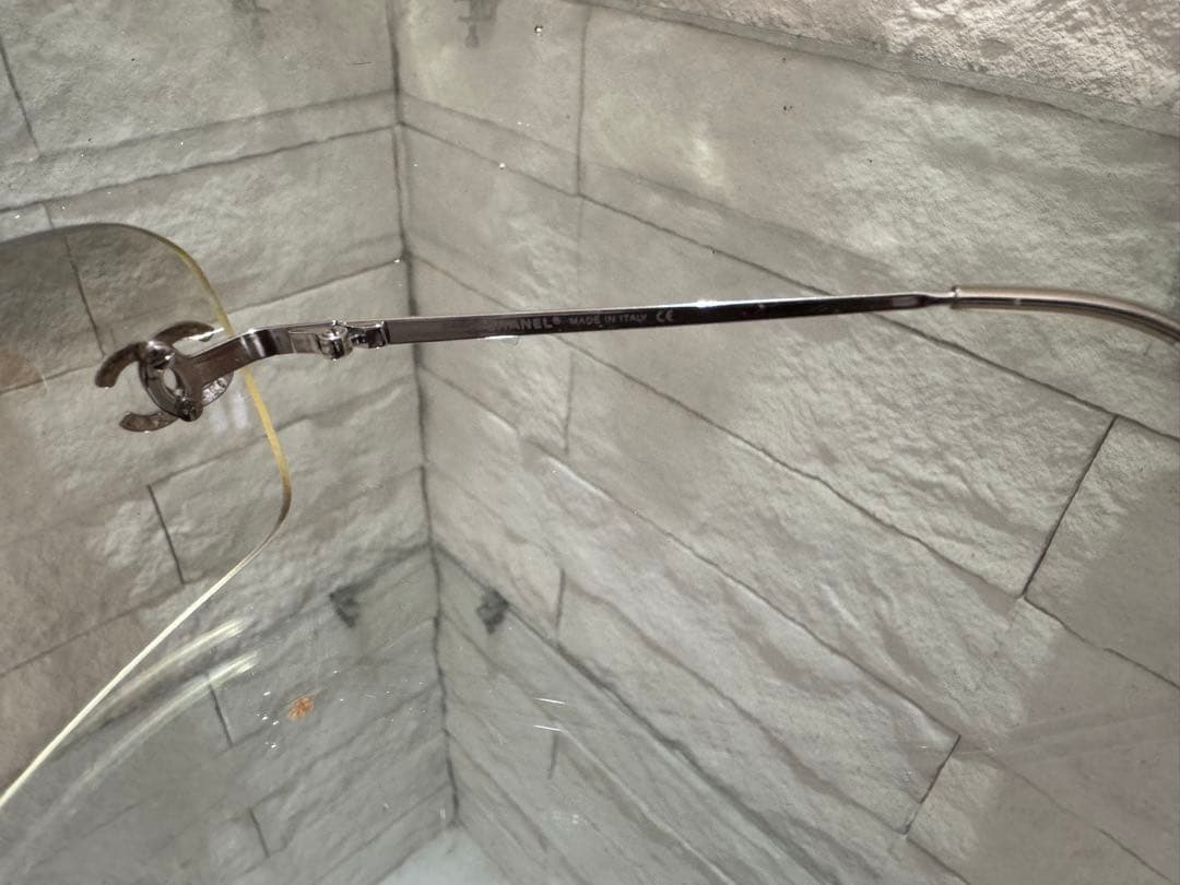 CHANEL シャネル ココマーク リムレス サングラス シルバー