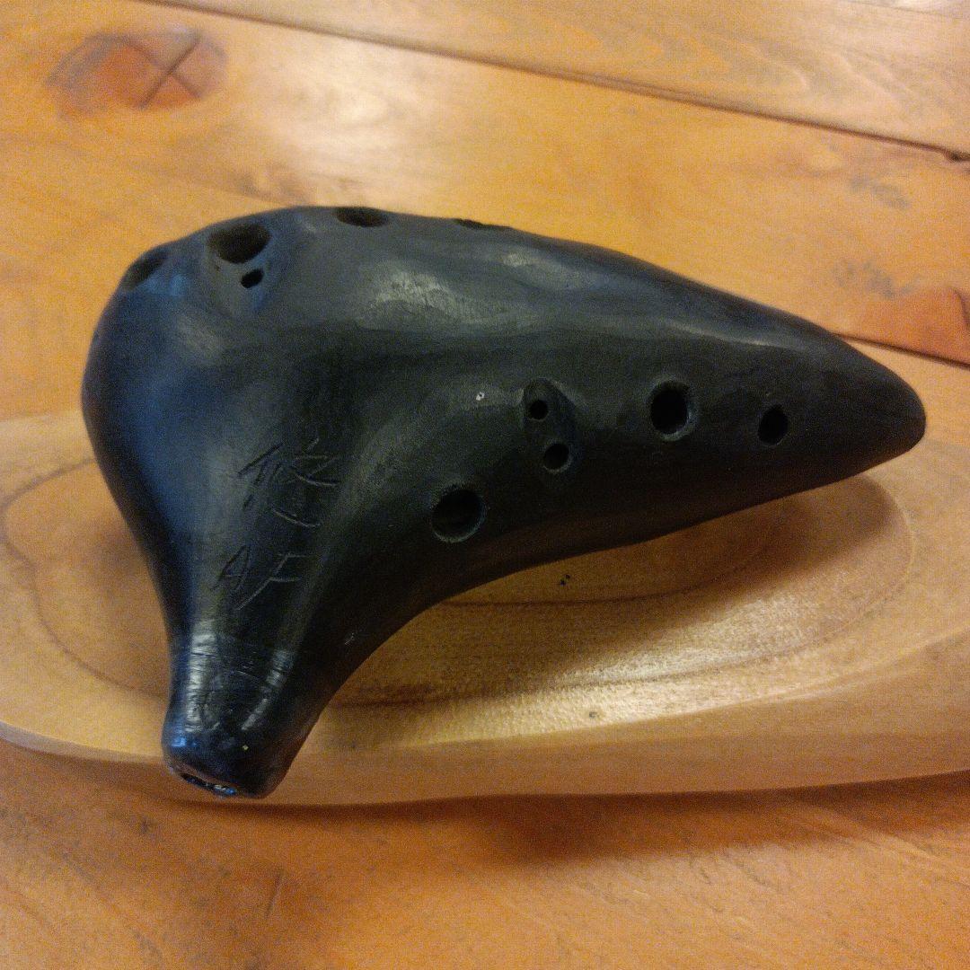 オカリナ工房福朗 AF管 はるか 悠 黒陶 未使用品 初窯 タイムセール3H