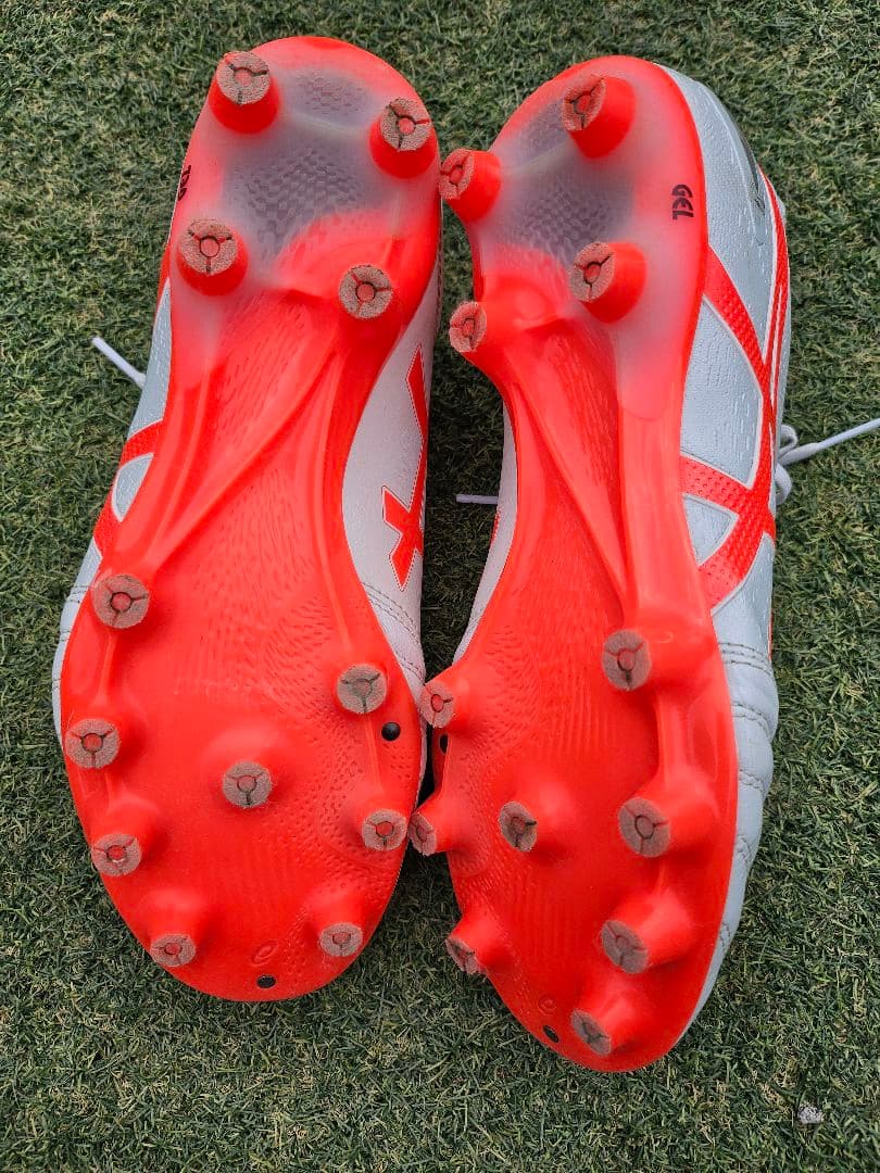 アシックス DSライト プロ ワイド ホワイト×フラッシュレッド 26cm