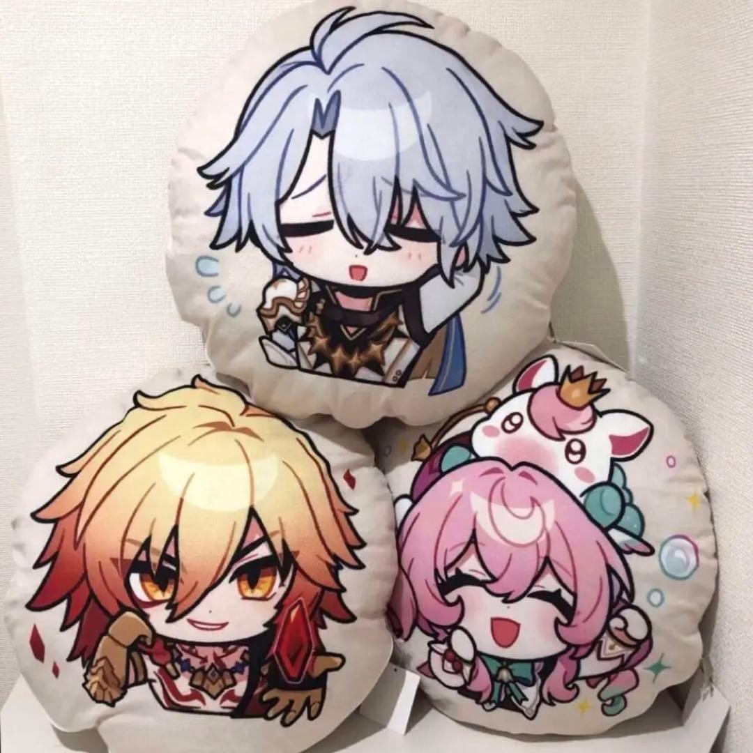 タグ付き✨崩壊スターレイル ラウンドワン限定クッション スタレ 3種類セット