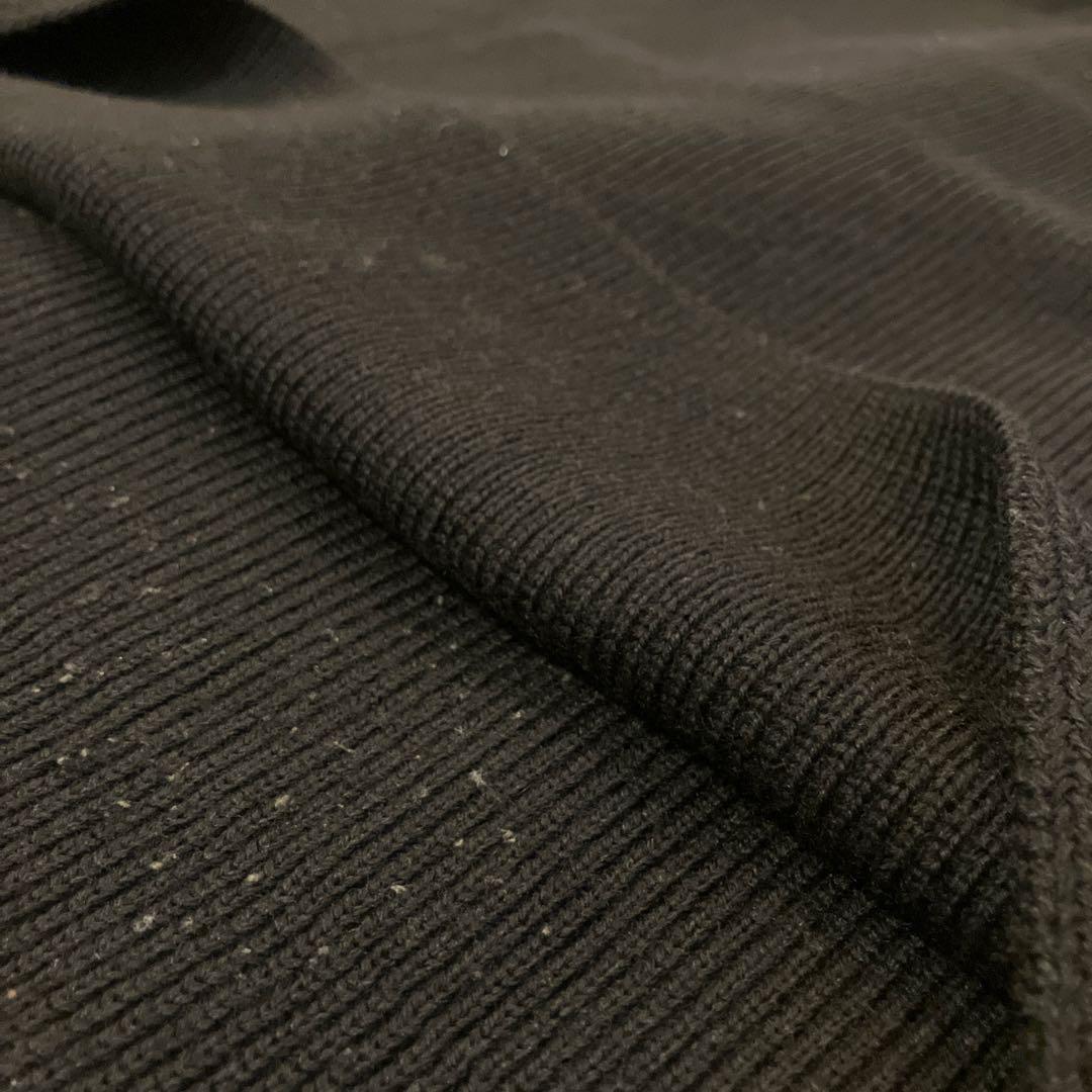 Butcher Products ウールリブ編みニット 42 ブラック