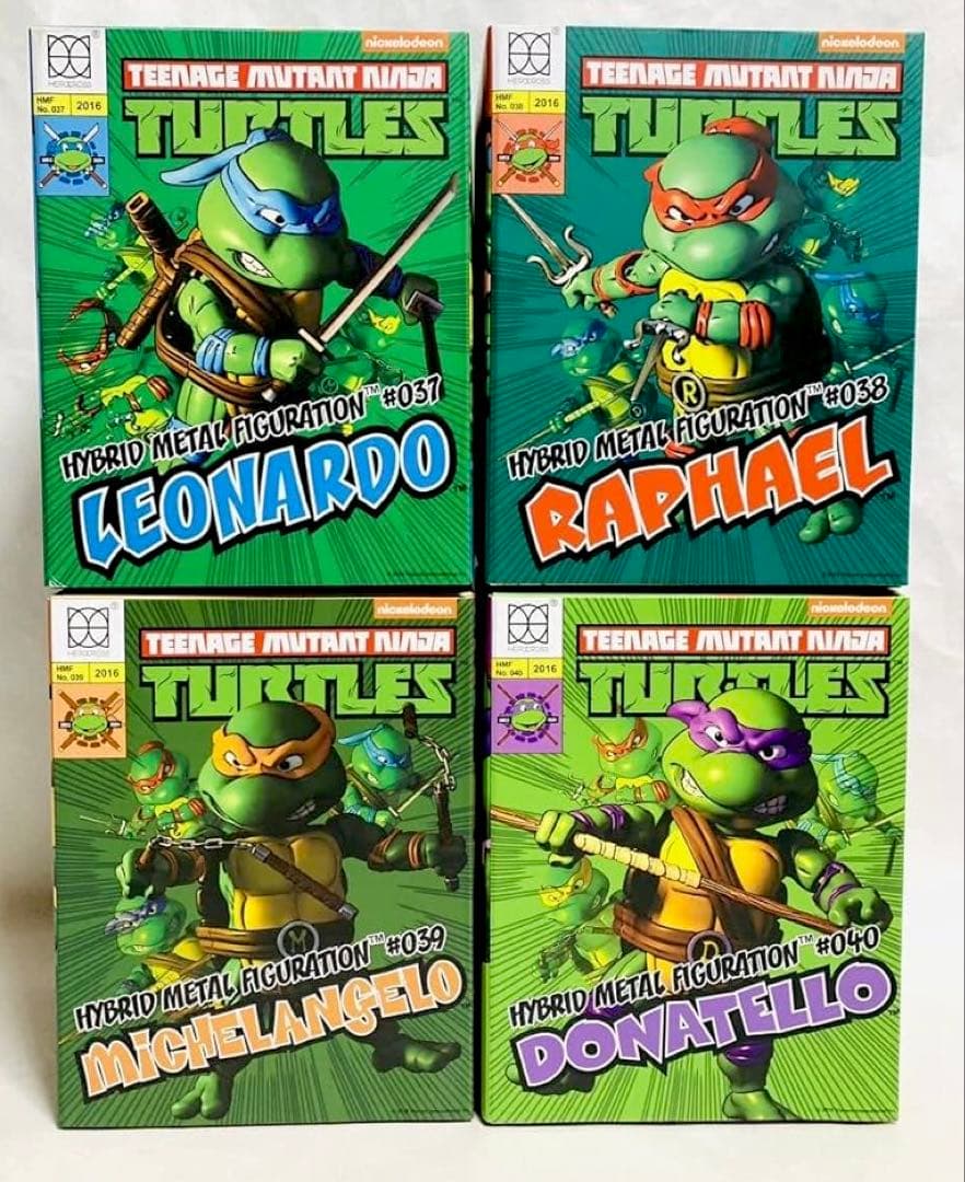 タートルズフィギュア 4体セット ヒーロークロス社製