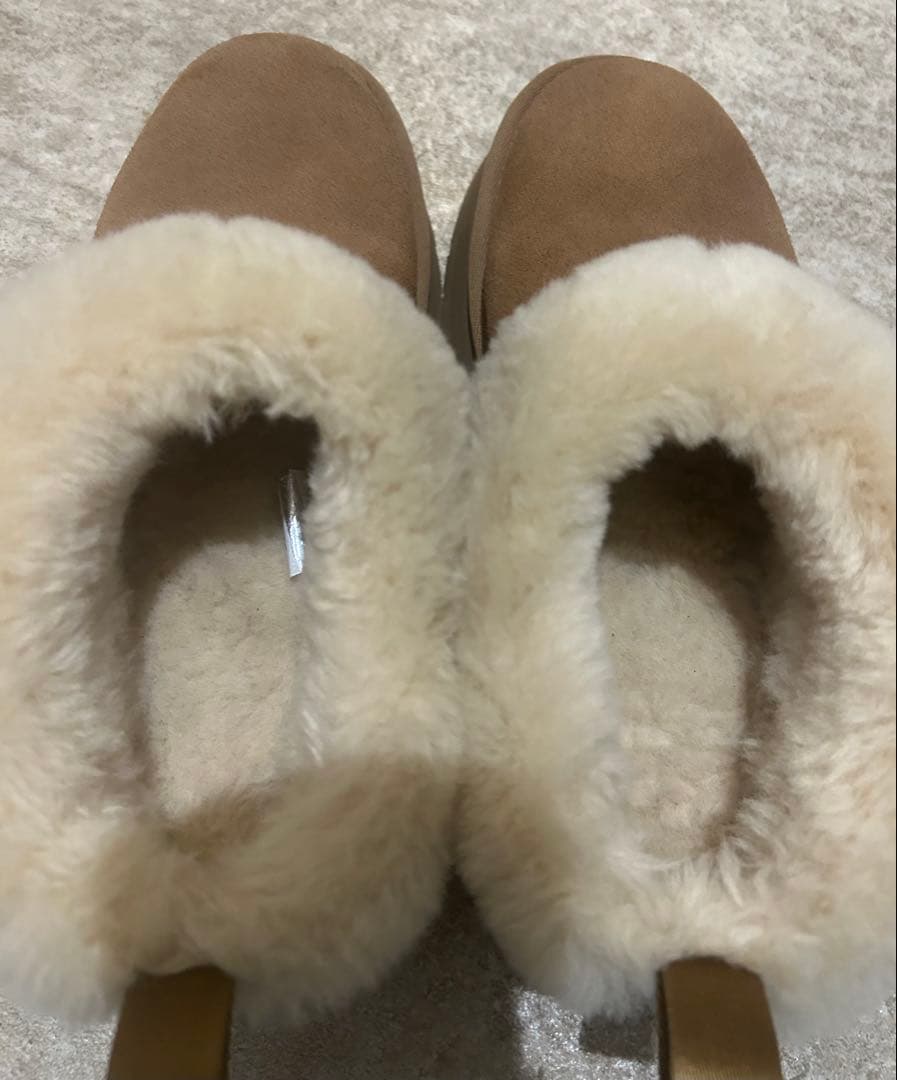 UGG ブラウン ムートンブーツ 厚底23㎝
