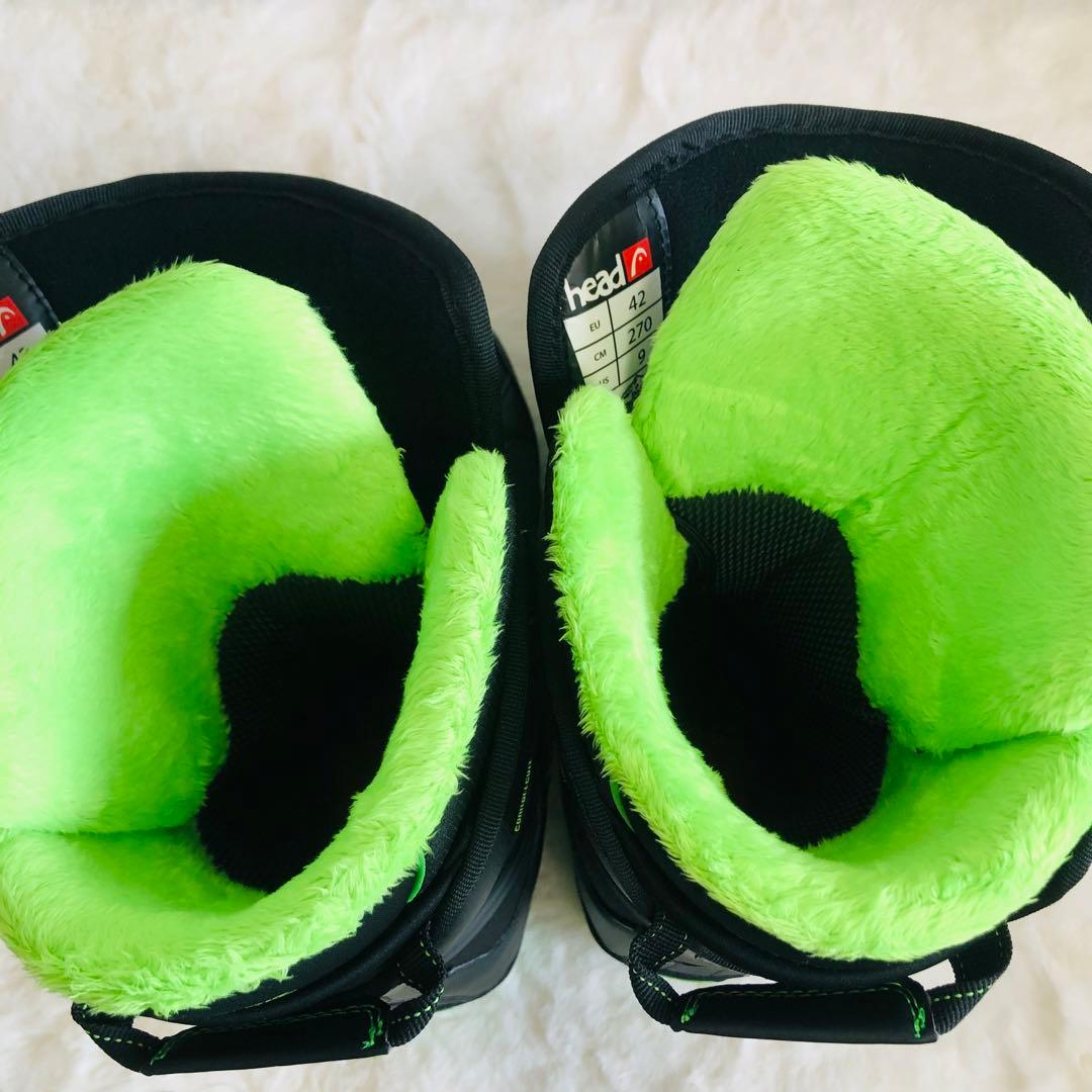 head STRIKE BOA スノーボードブーツ ブラック グリーン ボア