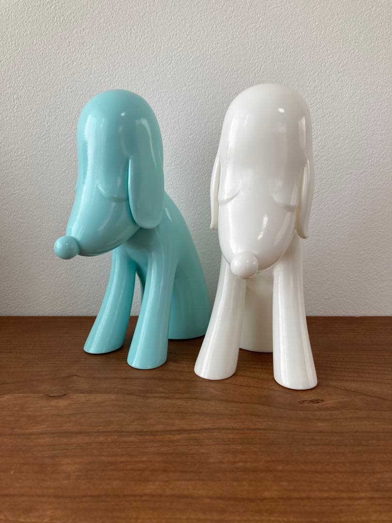 あ*れ様 奈良美智 青森県立美術館 リンデン あおもり犬貯金箱 （白・水色）