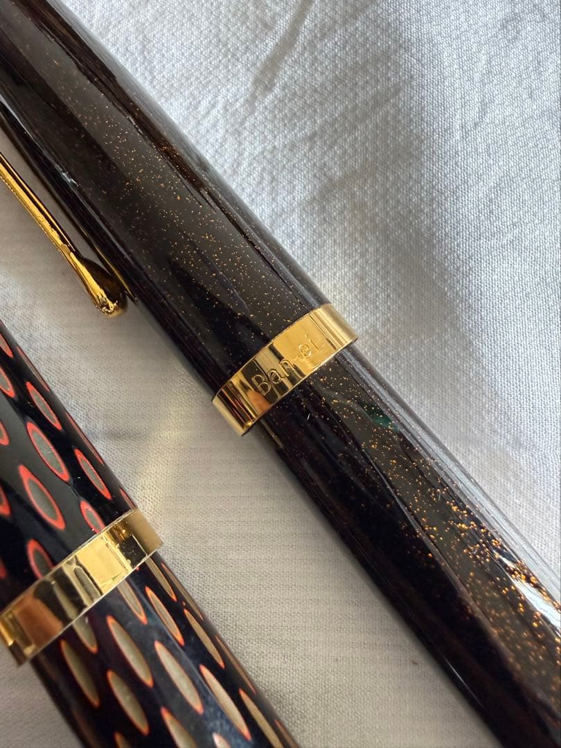 酒井栄助、兜木、鎌倉彫、土填修一万年筆5本セット