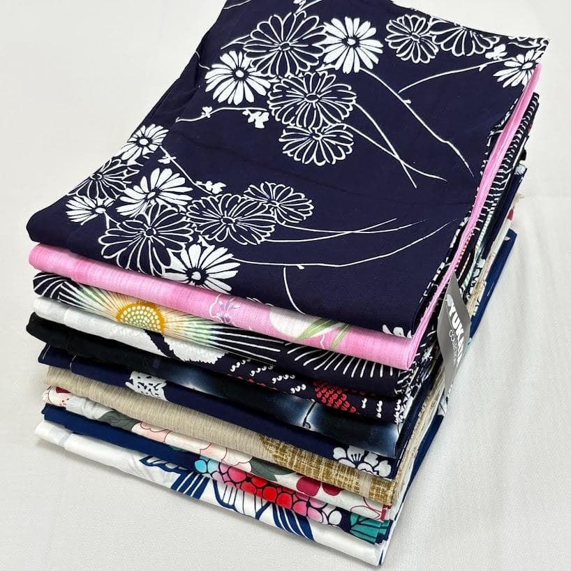 ゆりのはな　浴衣　女物　１０点　まとめ売り　未使用品～少々汚れ有り　綿　G812