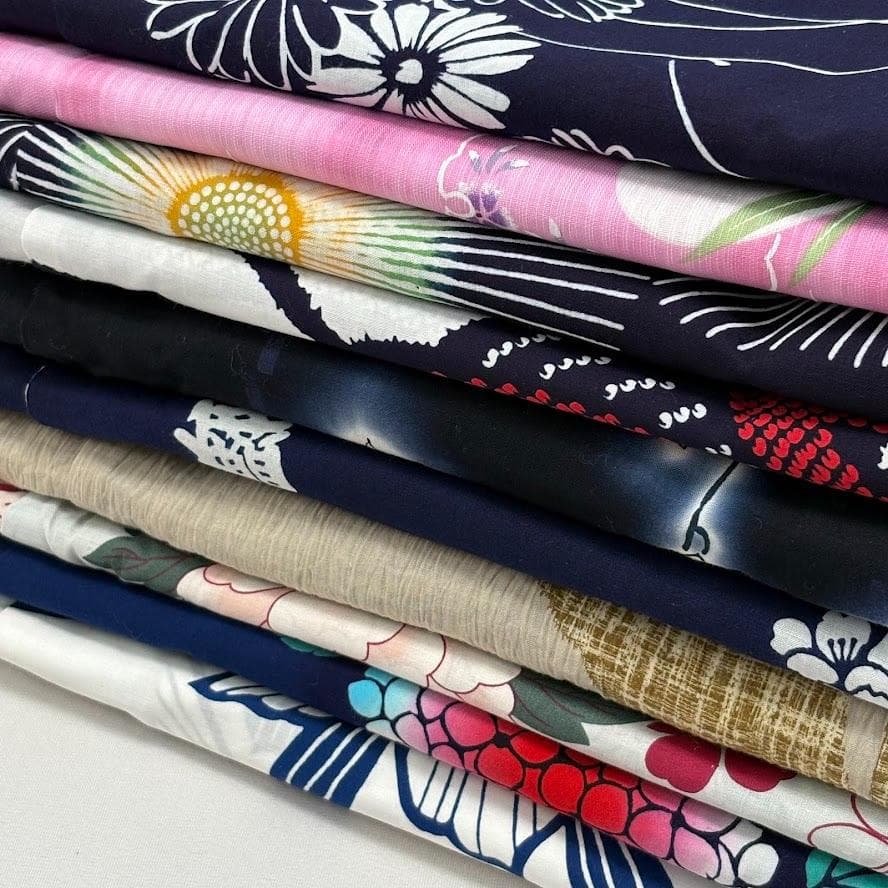 ゆりのはな　浴衣　女物　１０点　まとめ売り　未使用品～少々汚れ有り　綿　G812