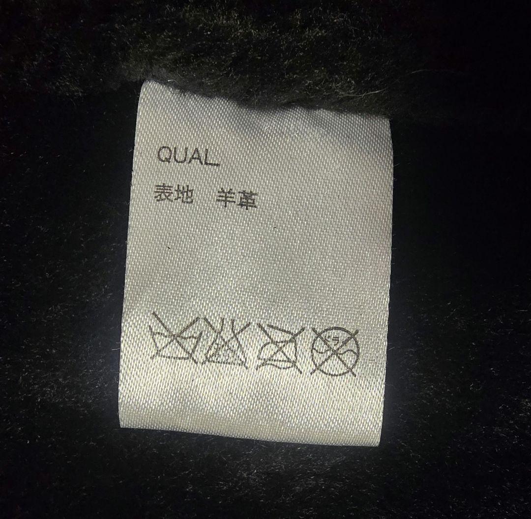 glamb リアルムートン モッズコート ブラック