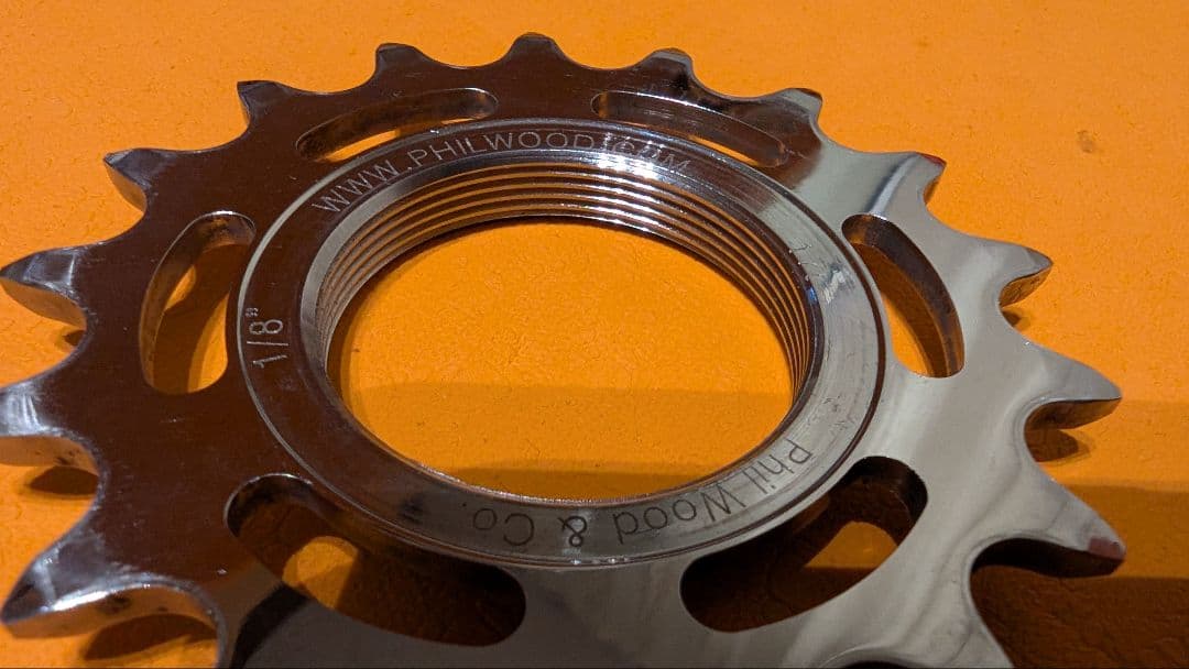 PHILWOOD SLR track cog 17T 　厚歯