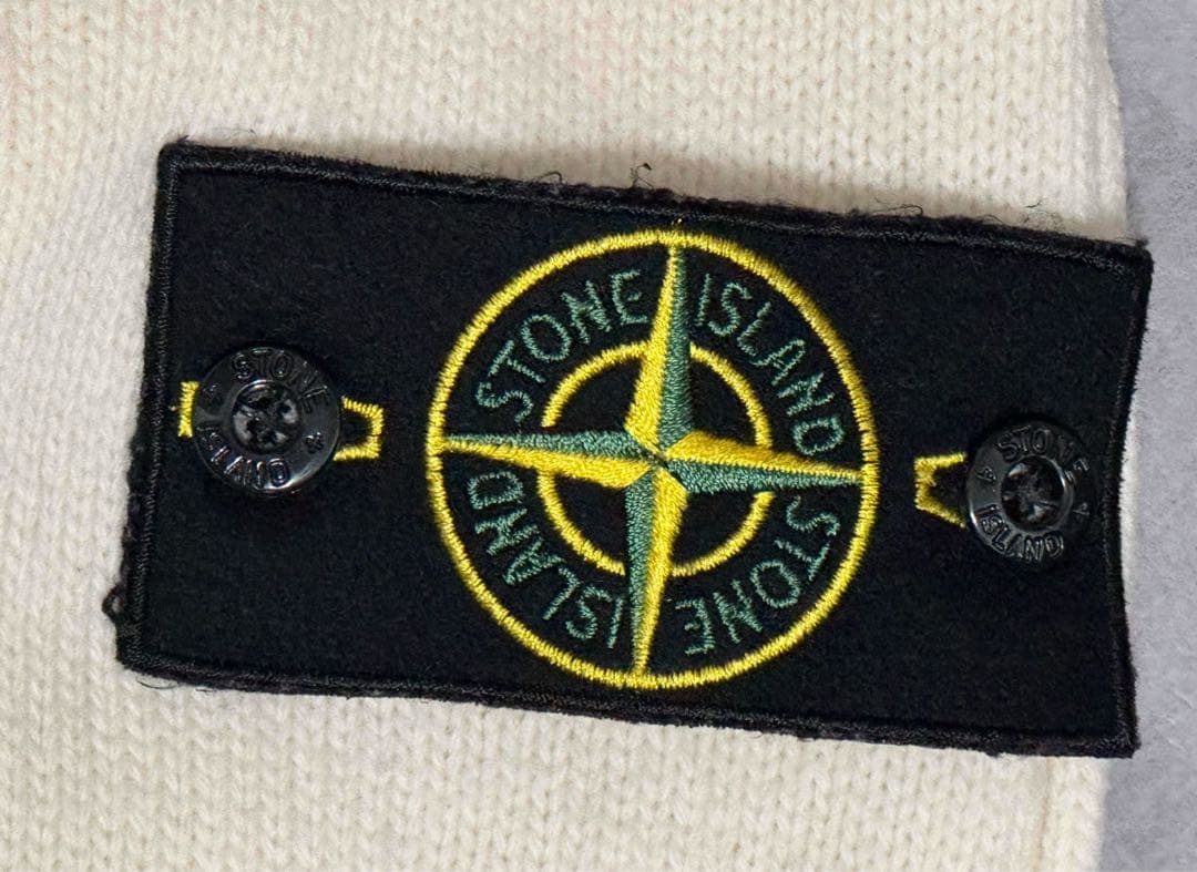 STONE  / ジップアップニットカーディガン/ アイボリー