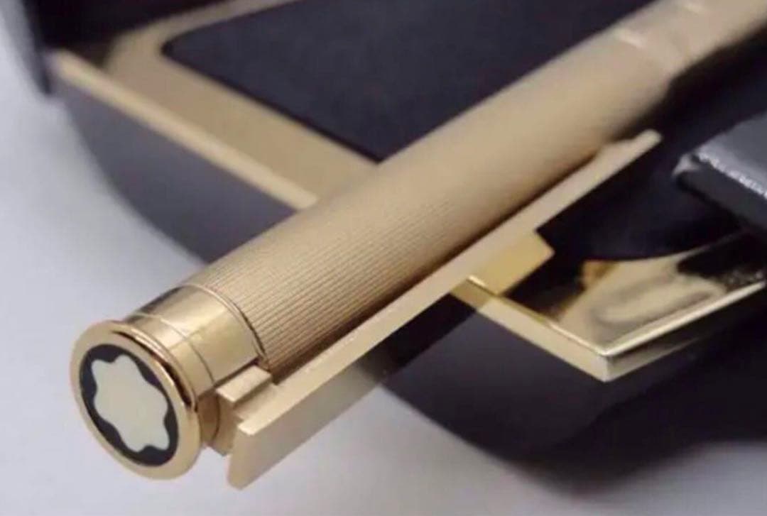 金運を呼ぶ黄金総金張り！　モンブラン　★稀少な未使用ノブレス・ドウエ