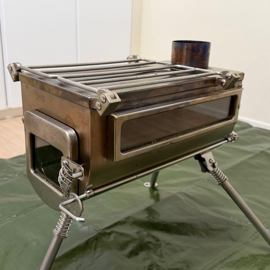 【使用3回】テンマクデザイン 薪ストーブ サイドビューM 外気導入