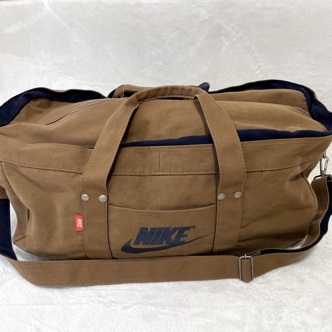 超希少⭐︎ NIKE ナイキ　ヴィンテージ　ボストンバッグ　キャンバス生地　銀タグ