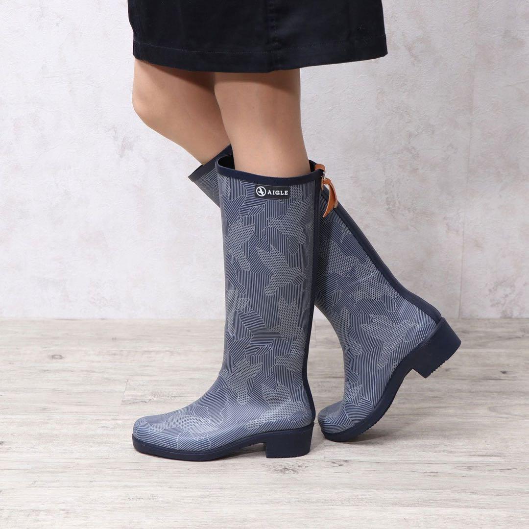 ★新品 AIGLE エーグル ミスジュリエット レインブーツ フランス製 37