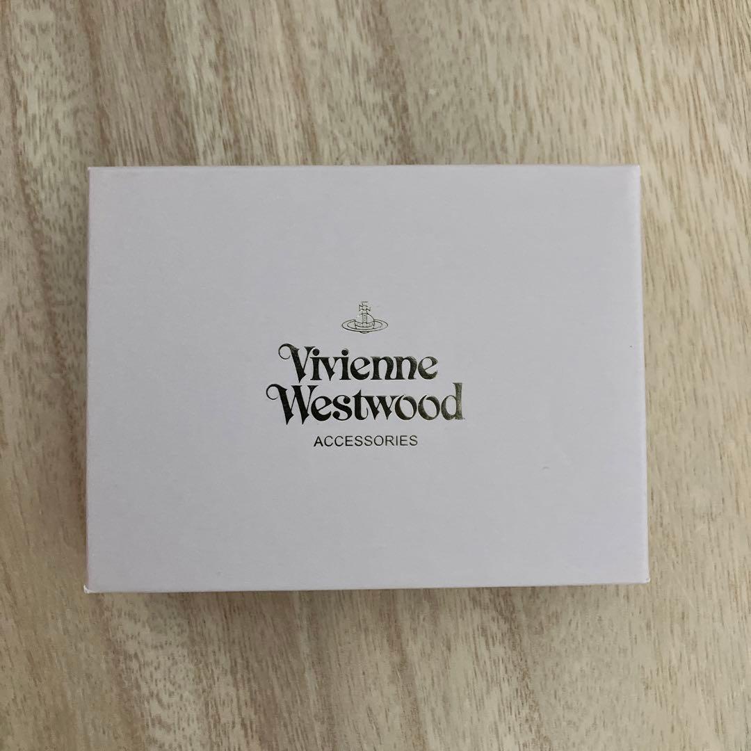 未使用✨ヴィヴィアンウエストウッド ✨名刺入れ✨牛革✨オーブ✨ワインレッド