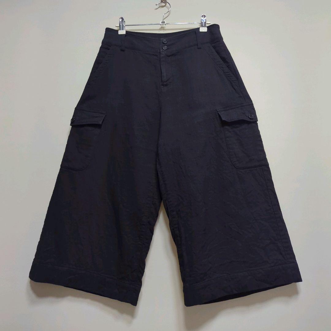 ★日本製 Plantation コットンリネン カーゴ ガウチョパンツ