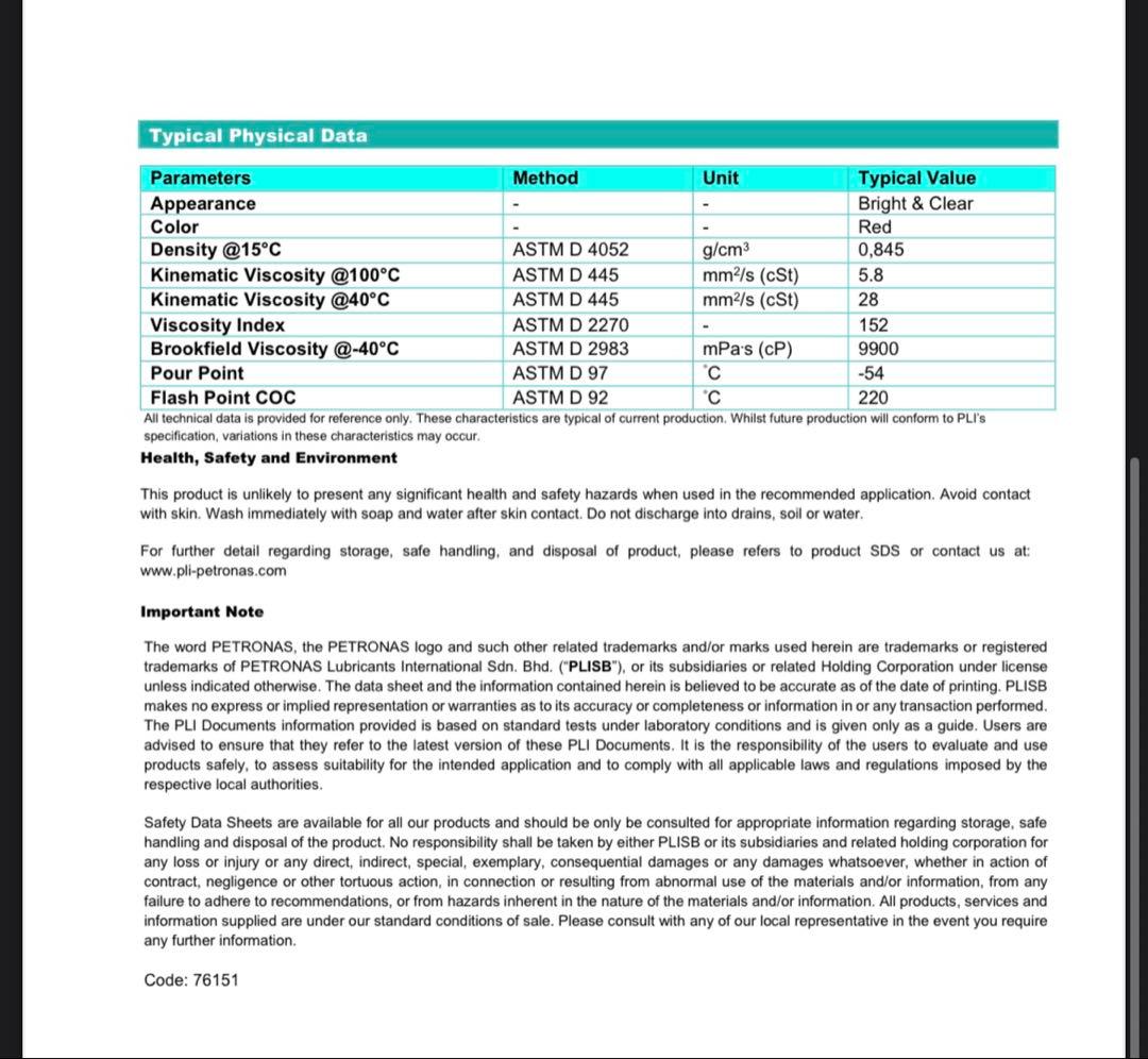 PETRONAS(ペトロナス) Tutela MULTI ATF 700 20L