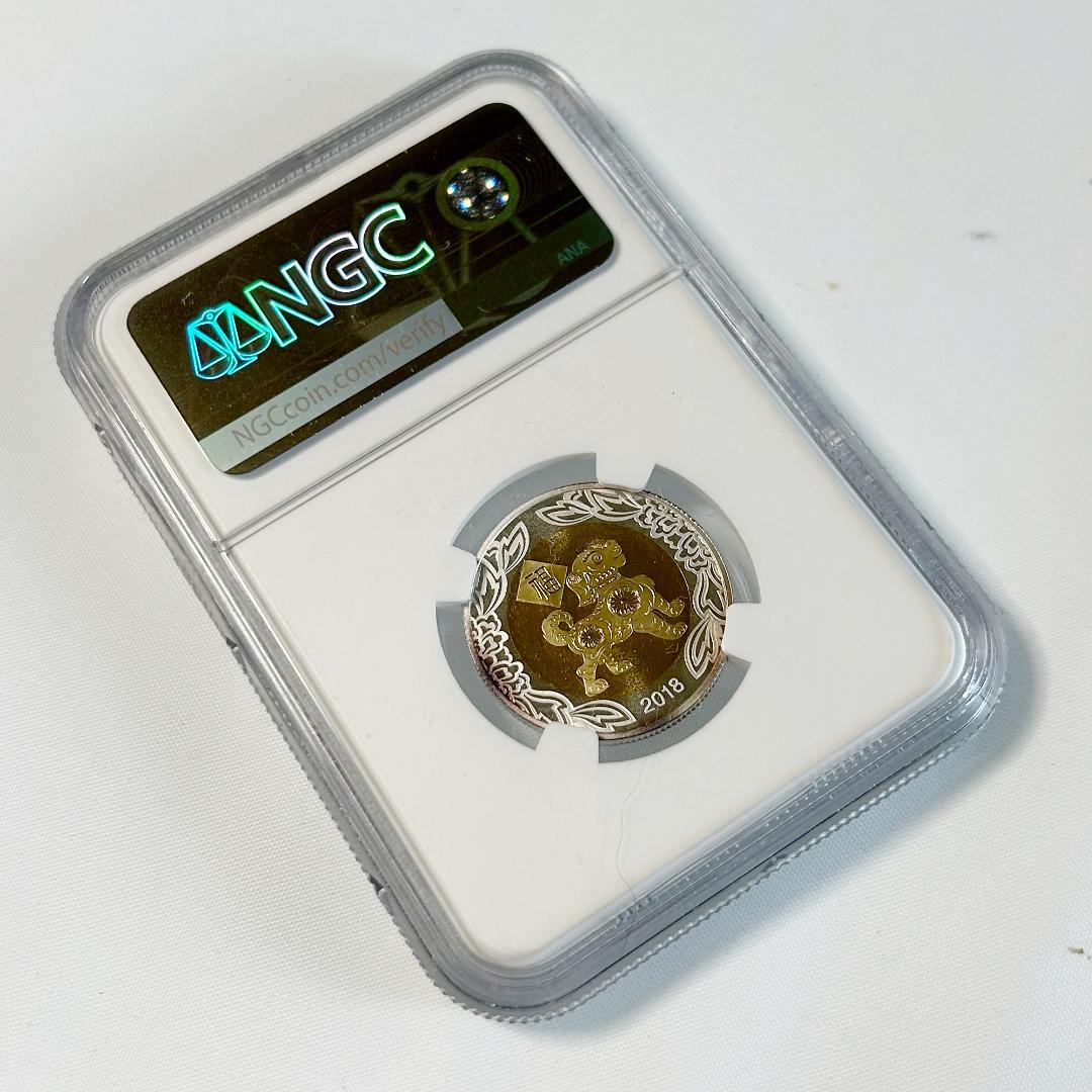 2018年　中国パンダ銀メダル　NGC　MS69　ULTRA　CAMEO 8ｇ