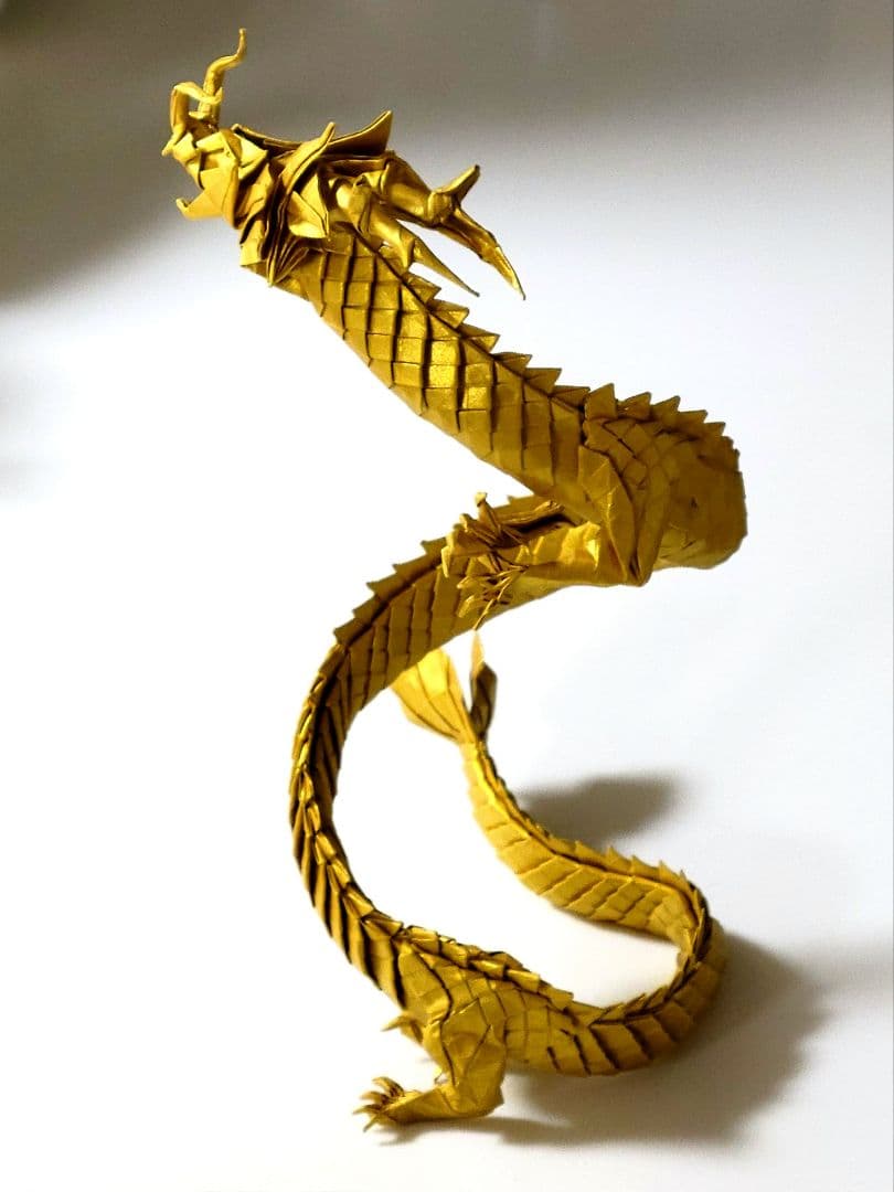 tam　折り紙　黄金の昇り龍