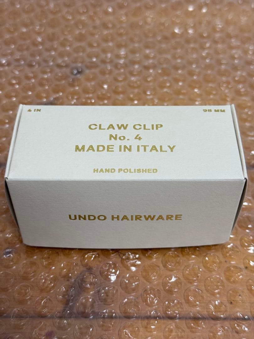 新品［UNDO HAIRWARE］No.4 ヘアクリップ**グリーンマーブル**
