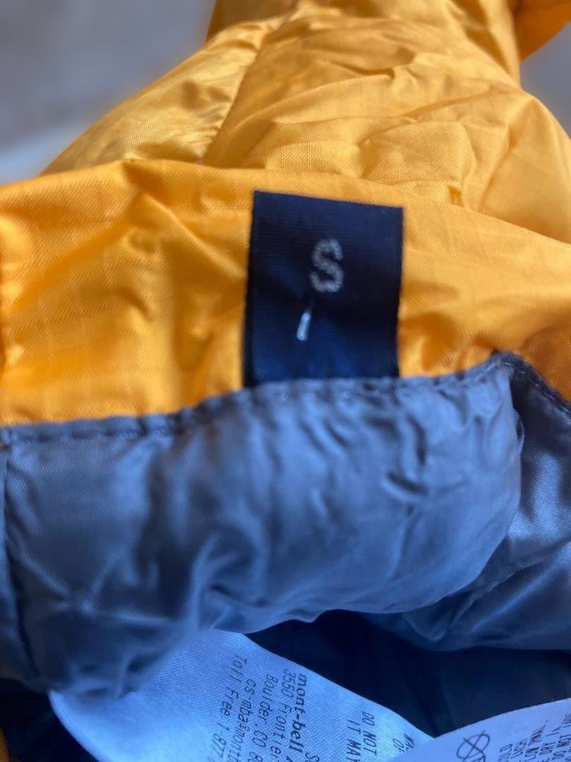 大*ん様 mont-bell イエロー　ダウンミトングローブ　ウィンドストッパー