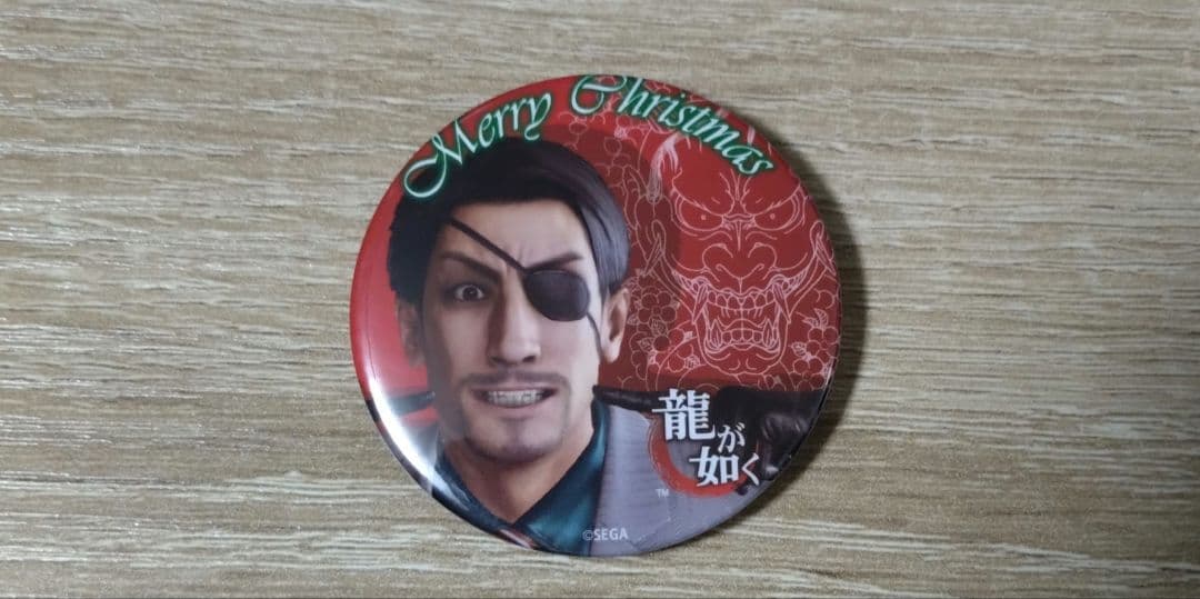 【おまけ付き】龍が如く　プリロール　缶バッジ　真島吾朗